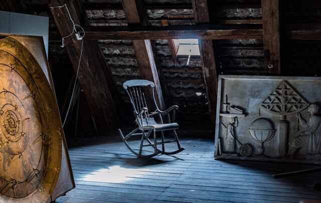 chair in attic