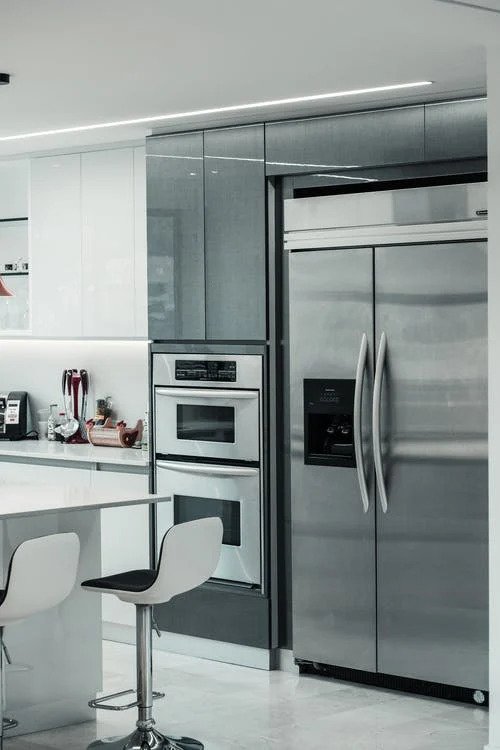 Silver Side by Side Refrigerator Silver Side by Side Refrigerator