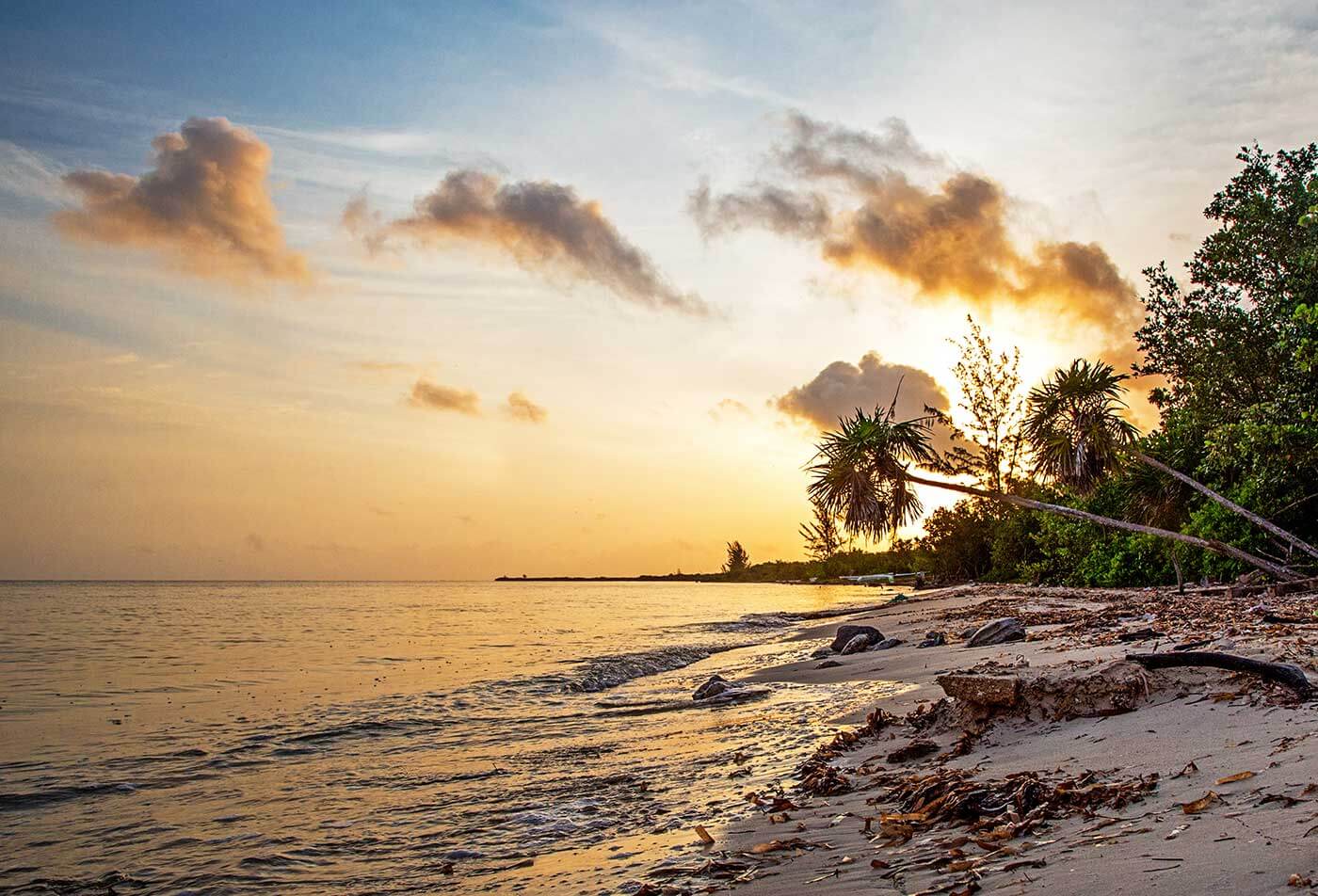 Golden Sunrise on Cozumel Beach