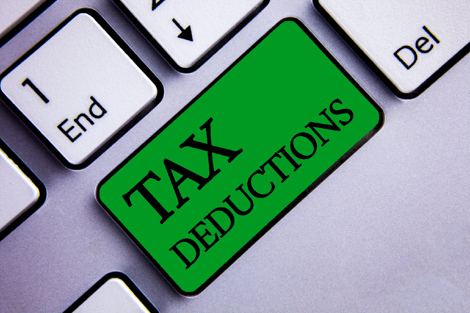 Text sign showing Tax Deductions