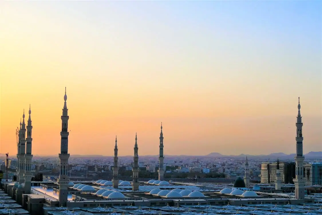 domed building in Al-Madinah al-Munawwarah, Saudi Arabia